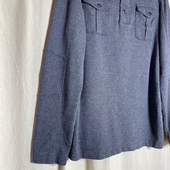 Banana Republic Heritage Moto Snap Button Long Sleeve Sweater Men’s Sz Large - Picture 4 of 7